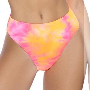 PilyQ Swim Corona Tie Dye Hillary High Waist Full NWT